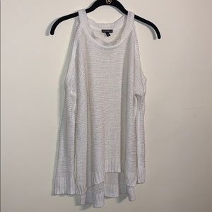 Cold shoulder sweater
